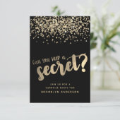 Invitation Surprise Black Gold Parties scintillant Anniversai (Debout devant)