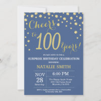 Surprise Blue et Or 100e Anniversaire Diamant