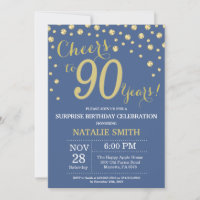 Surprise Blue et Or pour 90e Anniversaire Diamant