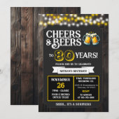 Invitation Surprise Brewery Cheers and Beers to 80 Years  (Devant / Derrière)