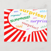 invitation surprise : bulle comique de discours (Devant)