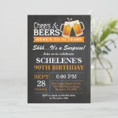 Invitation Surprise Cheers and Beers 90e anniversaire Invitat (Debout devant)