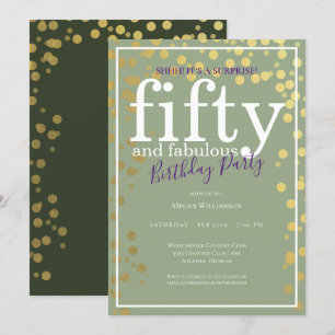 Invitation Surprise Cinquante et Fantastique Anniversaire Vio