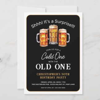 Invitation Surprise Cold One avec Old One Beer 50e Anniversai