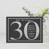 Invitation surprise d'anniversaire 30 ans paillett (Debout devant)