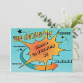 Invitation surprise dans le style de la bande dess (Debout devant)