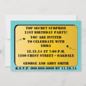 Invitation surprise dans le style de la bande dess (Dos)