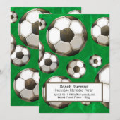 Invitation Surprise de fête d'anniversaire pour l'entraîneur (Devant / Derrière)