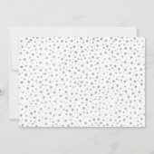 Invitation Surprise de photo 60e anniversaire - Argent blanc (Dos)