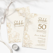 Invitation Surprise d'or 50e anniversaire