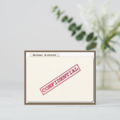 Invitation surprise dossier confidentiel (Debout devant)