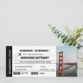 Invitation Surprise du week-end Passe d'embarquement Getaway  (Debout devant)