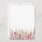 Invitation SURPRISE FÊTE 60e anniversaire Août Fleur de naiss (Dos)