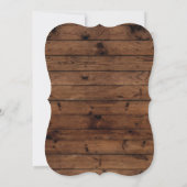 Invitation SURPRISE Fête d'anniversaire Bois rustique N'impor (Dos)