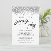 Invitation Surprise fête d'anniversaire n'importe quel âge bl (Debout devant)