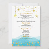 Invitation Surprise Fête de Piscine du Magicien (Dos)
