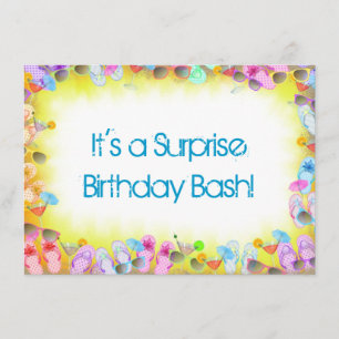 Invitation Surprise fête d'été