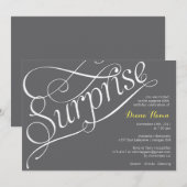 Invitation "SURPRISE" Jalon Anniversaire ou événement Invitat (Devant / Derrière)