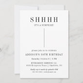 invitation surprise moderne (Devant)