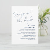 Invitation Surprise, nous avons fui, Mariage Elopement Party (Debout devant)