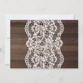 Invitation Surprise nuptiale douche tournesol rustique or (Dos)