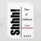 INVITATION ***SURPRISE** **PARTI À LA RETRAITE** (Devant / Derrière)