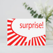 Invitation surprise ! partie : bulle parlante (Debout devant)