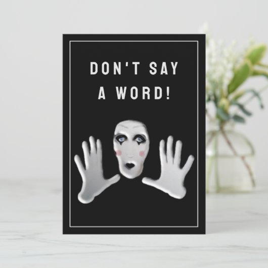 Invitation Surprise Party (Debout devant)