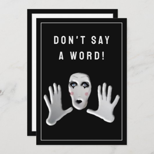 Invitation Surprise Party (Devant / Derrière)