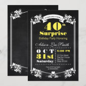 Invitation Surprise Party (Devant / Derrière)