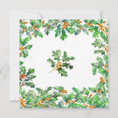 Invitation SURPRISE PARTY 18th Birthday December Birth Flower (Dos)