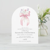Invitation SURPRISE PARTY 21e Anniversaire Bow Fleur sauvage  (Debout devant)