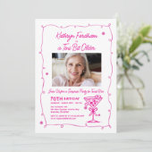 Invitation SURPRISE PARTY 70e anniversaire Martini photo (Debout devant)