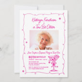 Invitation SURPRISE PARTY 80e anniversaire Martini photo (Devant)