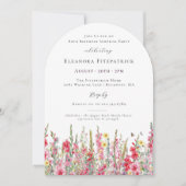 Invitation SURPRISE PARTY 80th Birthday August Birth Flower (Devant)