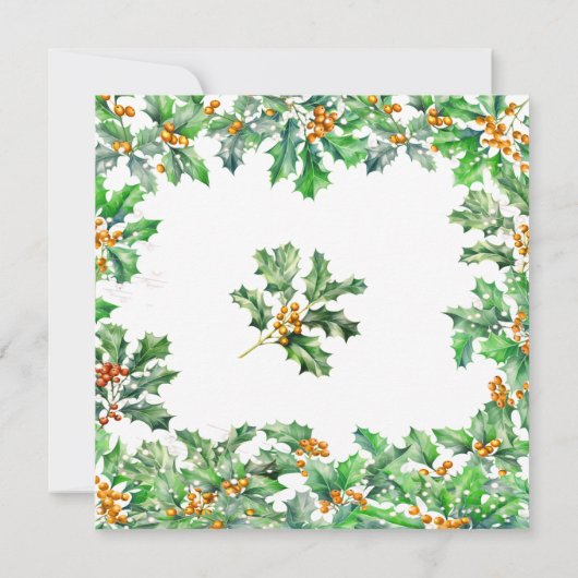 Invitation SURPRISE PARTY 80th Birthday December Birth Flower (Dos)