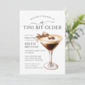 Invitation SURPRISE PARTY A Tini Bit Ancien Martini 100e (Debout devant)