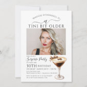 Invitation SURPRISE PARTY A Tini Bit Ancien Martini 30e (Devant)