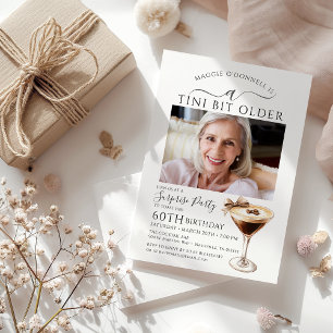 Invitation SURPRISE PARTY A Tini Bit Ancien Martini 60e
