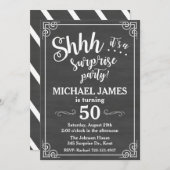 Invitation Surprise Party, Anniversaire Surprise (Devant / Derrière)