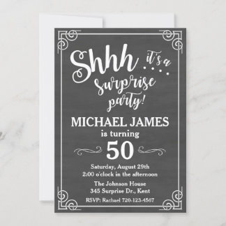 Invitation Surprise Party, Anniversaire Surprise