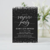 Invitation Surprise Party - Élégant, Invitation él (Debout devant)