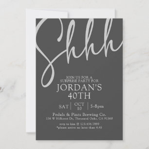 Invitation Surprise Party, Surprise Anniversaire invitation,