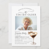 Invitation SURPRISE PARTY Tini Bit Ancien Martini 100e (Devant)
