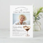 Invitation SURPRISE PARTY Tini Bit Ancien Martini 100e (Debout devant)