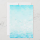 Invitation Surprise Pool Party Watercolor Adulte Anniversaire (Dos)