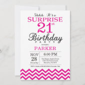 Invitation surprise pour 21e anniversaire à chevro (Devant)