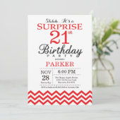 Invitation surprise pour 21e anniversaire Chevron (Debout devant)