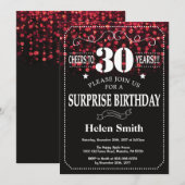 Invitation surprise pour 30e anniversaire avec pai (Devant / Derrière)
