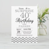 Invitation surprise pour 40 ans avec paillettes ar (Debout devant)